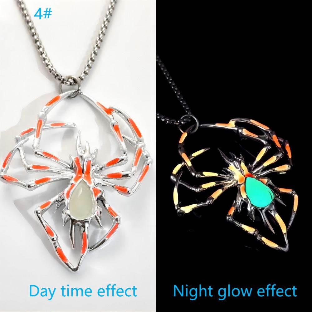 ZA-Zola Halloween Glow Spider Necklace - ZA-Zola