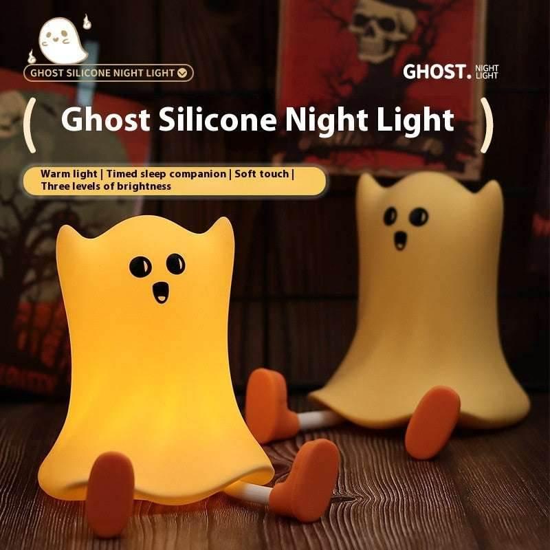 Halloween Silicone Ghost Bedside Lamp with Touch Control - ZA-Zola