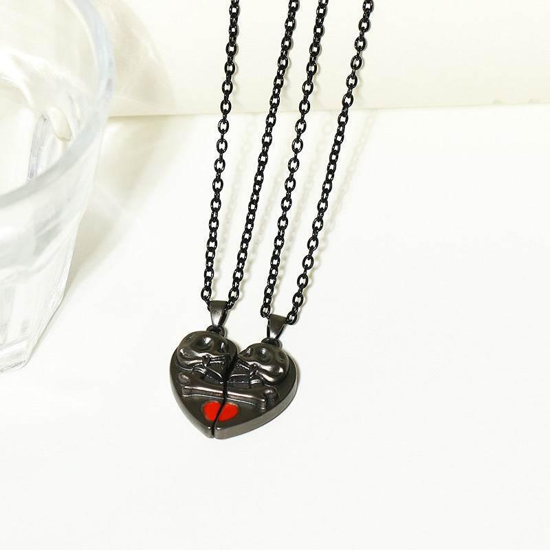ZA-Zola Punk Retro Skull Couple Necklace - ZA-Zola