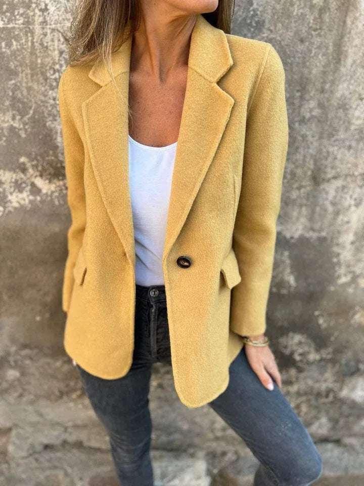 Short Blazer Jacket Women Winter Commuter - ZA-Zola