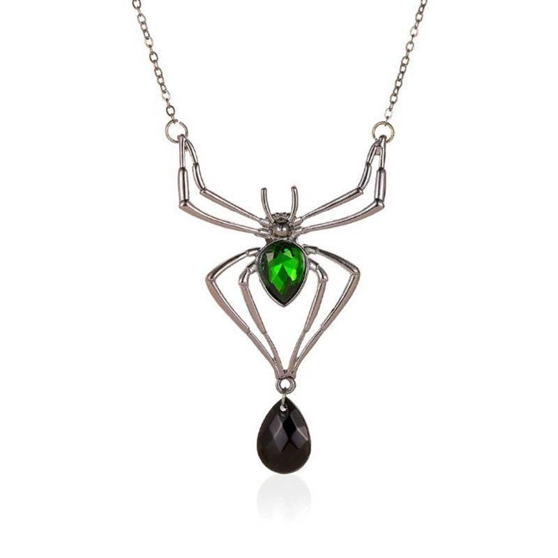 ZA-Zola Halloween Spider Necklace & Ring Set - ZA-Zola