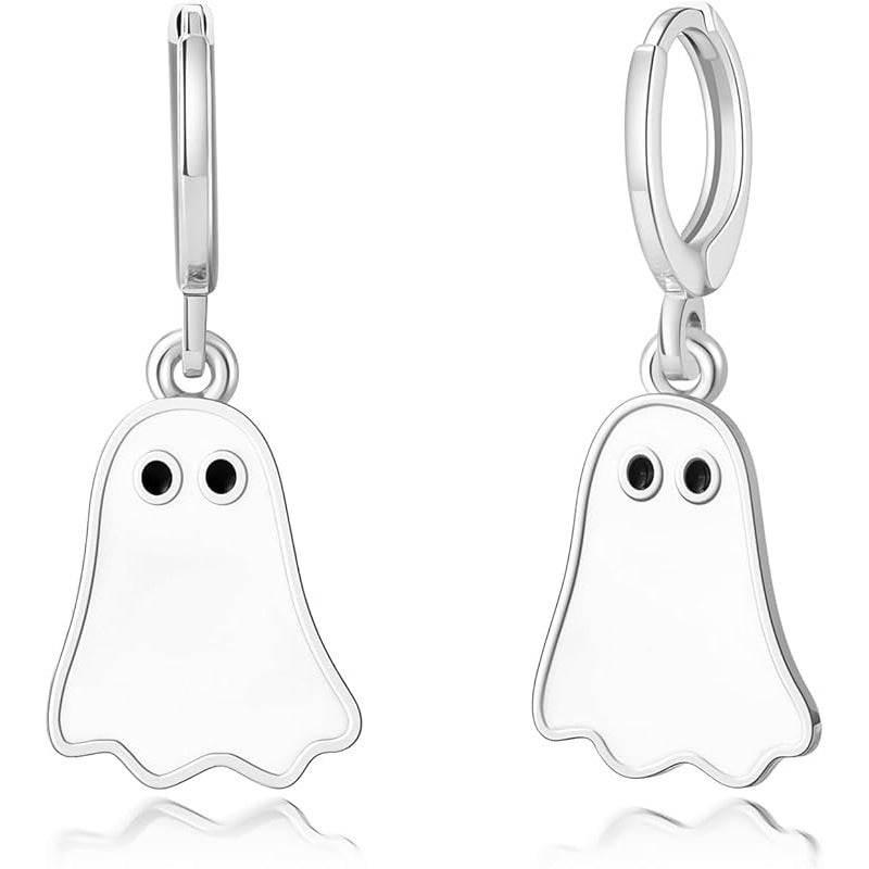 ZA-Zola Halloween Ghost Hoop Earrings Women - ZA-Zola