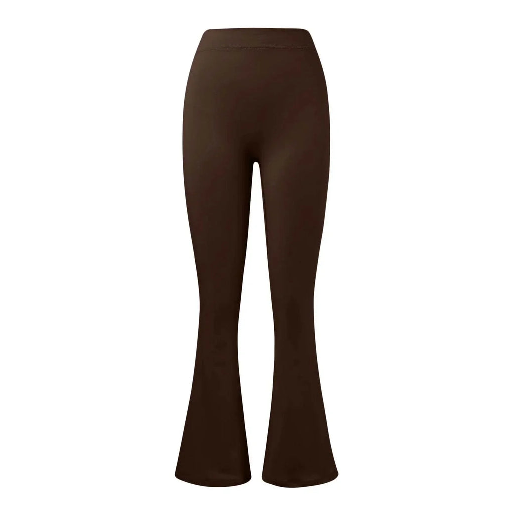 Seamless Flared Yoga Pants – High Waist, Hip-Lifting - ZA-Zola