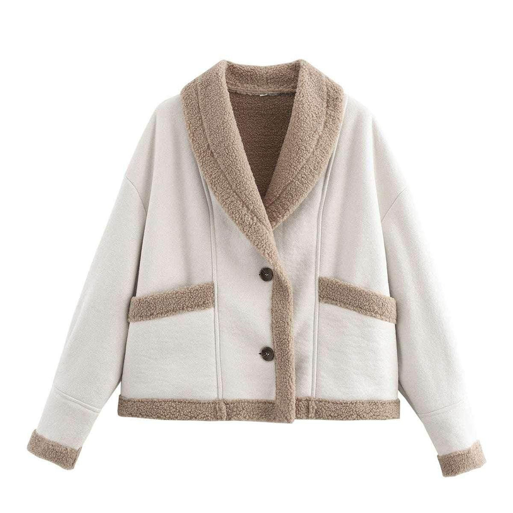 Lapel Woolen Coat with Pockets – Women’s Winter Jacket - ZA-Zola