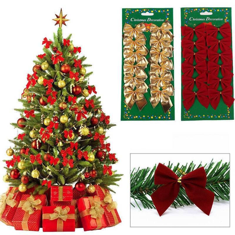 Christmas Decoration Bow Ornaments for Tree & Gifts - ZA-Zola