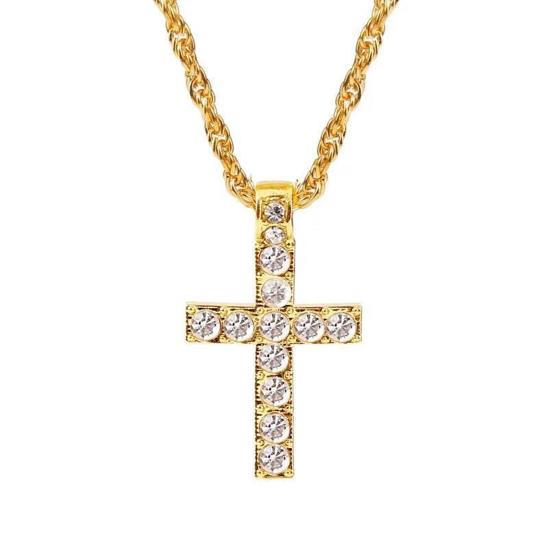 Punk Hip Hop Cross Pendant Necklace Unisex - ZA-Zola