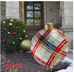 Inflatable Christmas Ornament Ball 60CM Outdoor PVC - ZA-Zola
