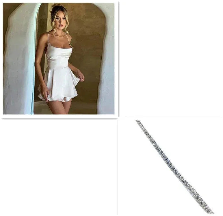 Sexy Suspender Skirt for Women - A-Line Backless Dress - ZA-Zola