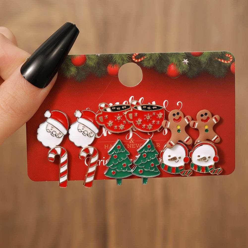 Festive Christmas Stud Earrings Set – Shop Now! - ZA-Zola