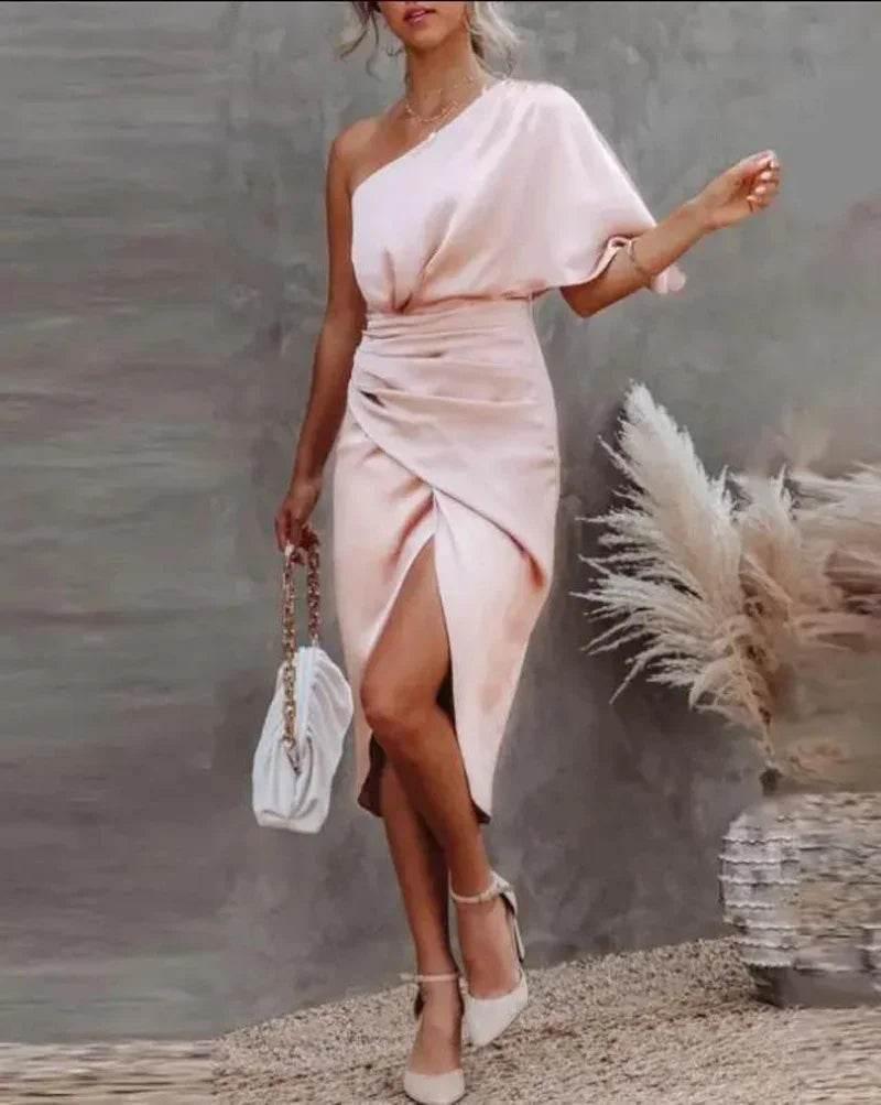 Irregular Splice Evening Dress for Women - ZA-Zola