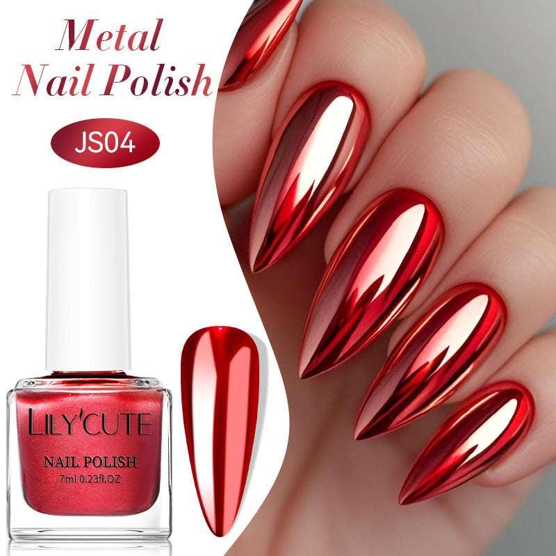 Metallic Mirror Nail Polish – Quick-Dry, No Baking Needed - ZA-Zola