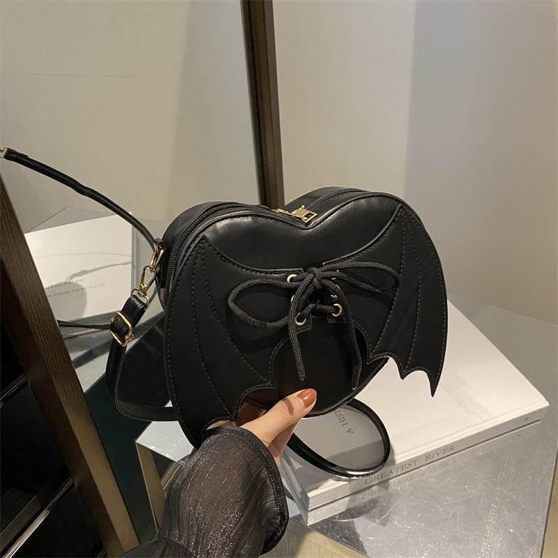 ZA-Zola Heart Shape Bat Wing Crossbody Bag - ZA-Zola