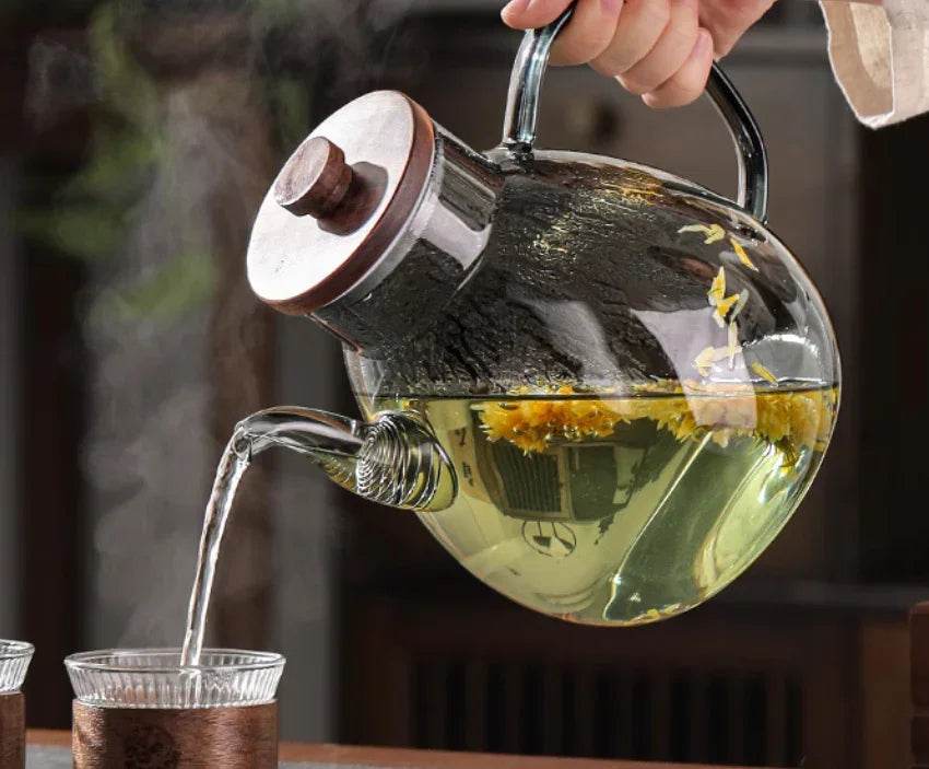 High-Temperature Resistant Glass Teapot – 1L+ - ZA-Zola