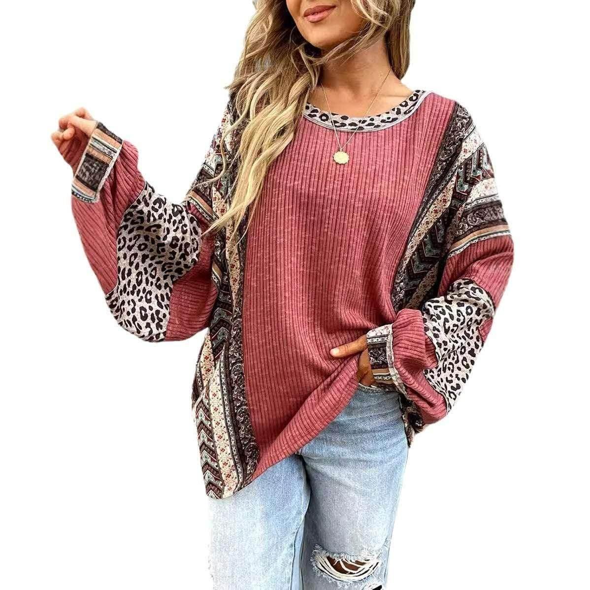 Striped Round Neck Pullover – Casual & Comfy - ZA-Zola