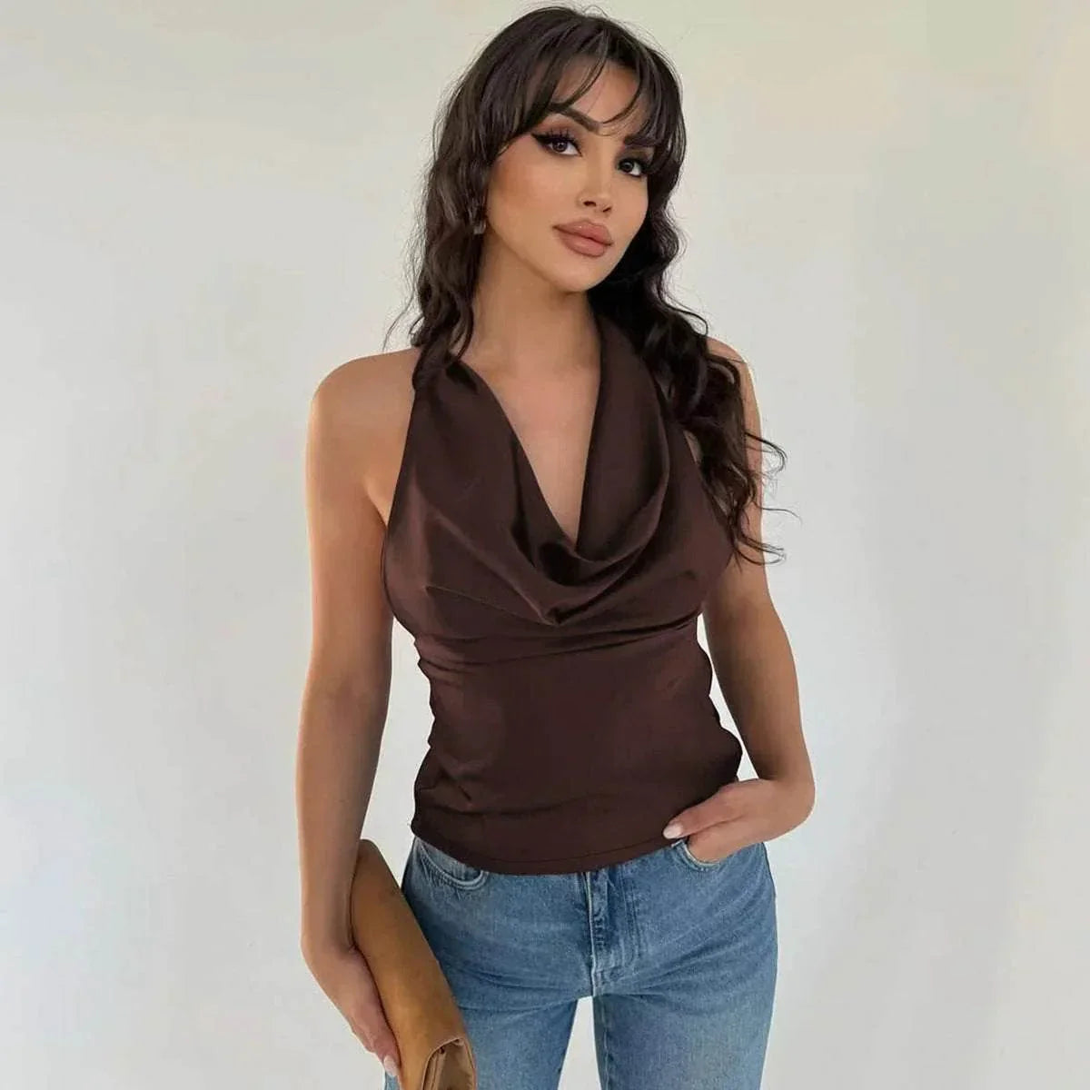 Halter Backless Tied Tube Top – Slim Fit Vest - ZA-Zola