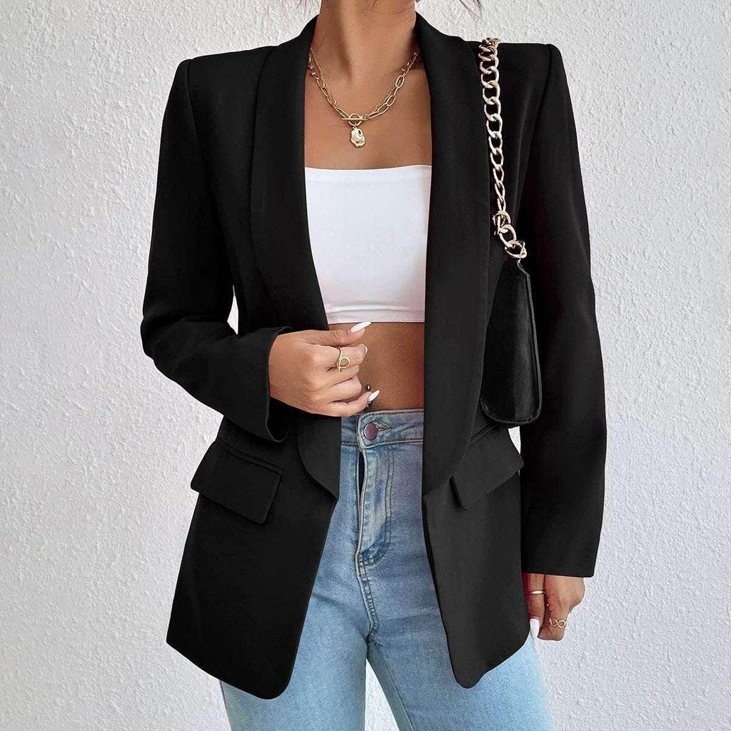 Women's Winter Rose Suit Lapel Jacket - ZA-Zola