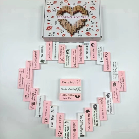 Couple Game Night Intimacy Block Tower Jenga Game Valentine Tumbling Tower Stacking Blocks Game Party Interactive Games 18