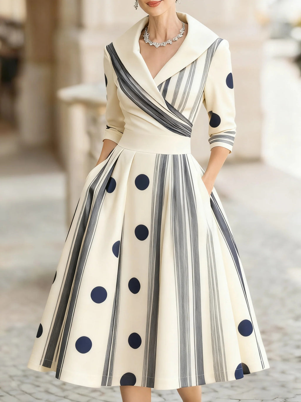 Elegant High Waist Long Sleeve Formal Maxi Dress for Women