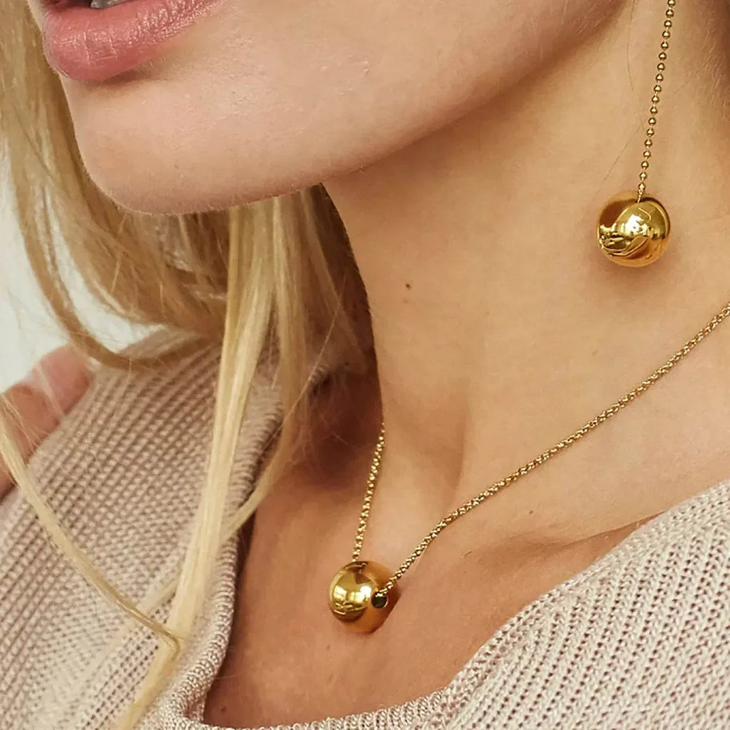 Pull-out 18K Gold Stainless Steel Necklace - Shop Now 18K Gold Necklace - ZA-Zola