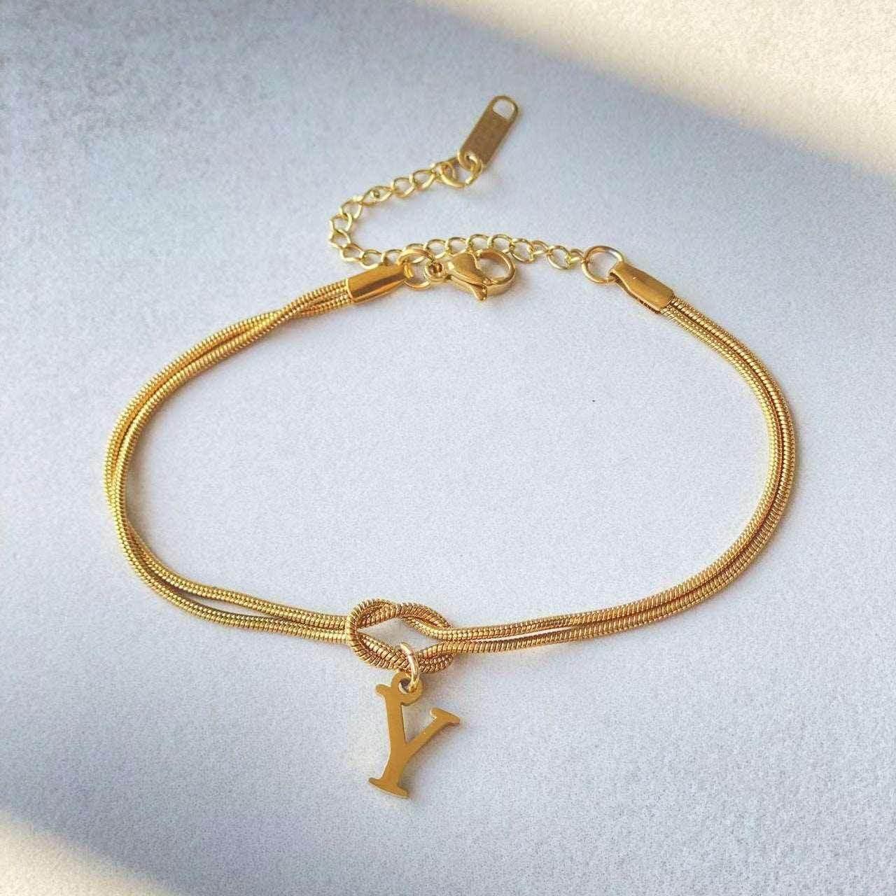 A-Z Love Knot Bracelets | Personalized Jewelry Gift - ZA-Zola