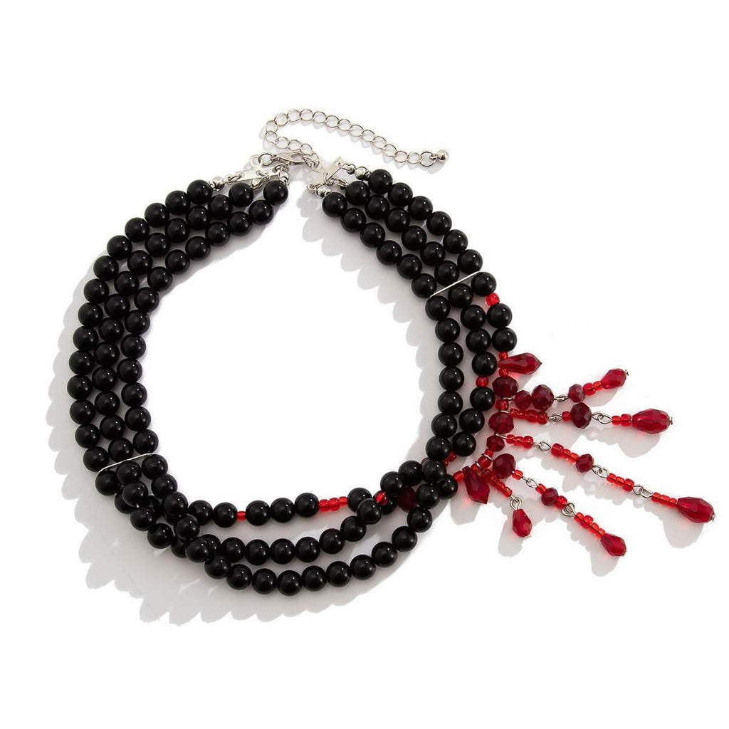 ZA-Zola Halloween Blood Drop Pearl Necklace - ZA-Zola