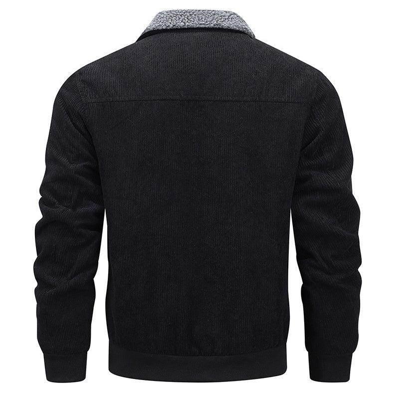 Winter Lapel Fleece Jacket | Warm Cotton Coat for Men - ZA-Zola