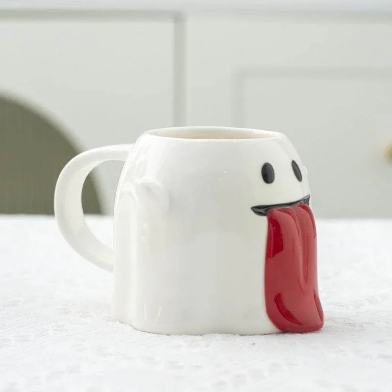 ZA-Zola Little Ghost 3D Ceramic Coffee Cup - ZA-Zola