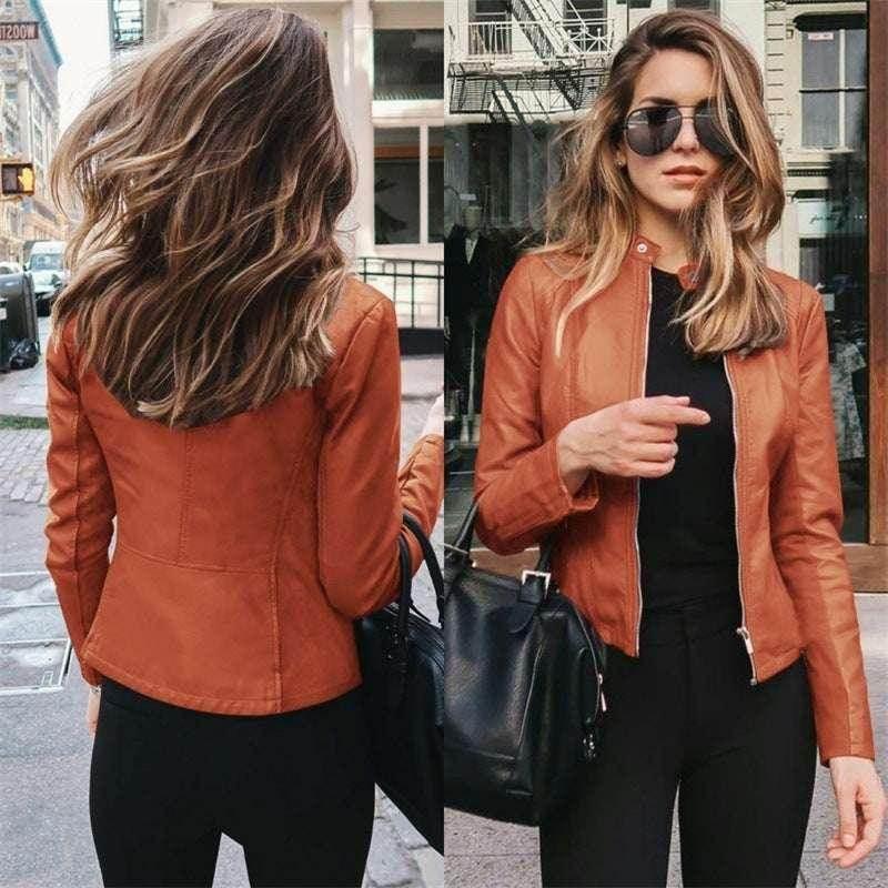 Women’s PU Leather Suit Jacket – Autumn Winter - ZA-Zola