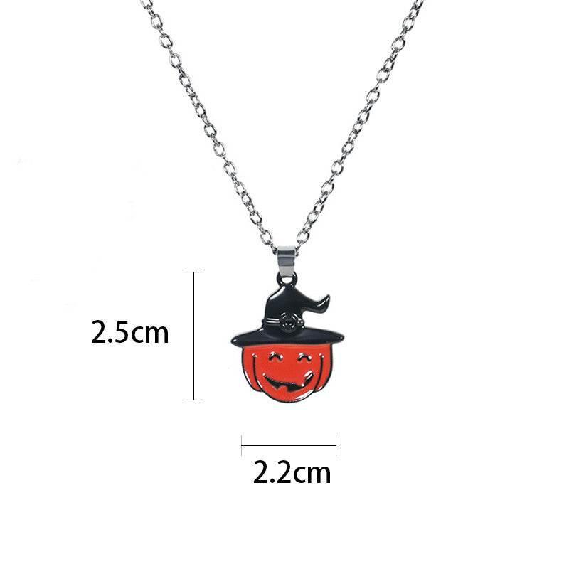 ZA-Zola Ghost Skull Bat Pendant Necklace - ZA-Zola