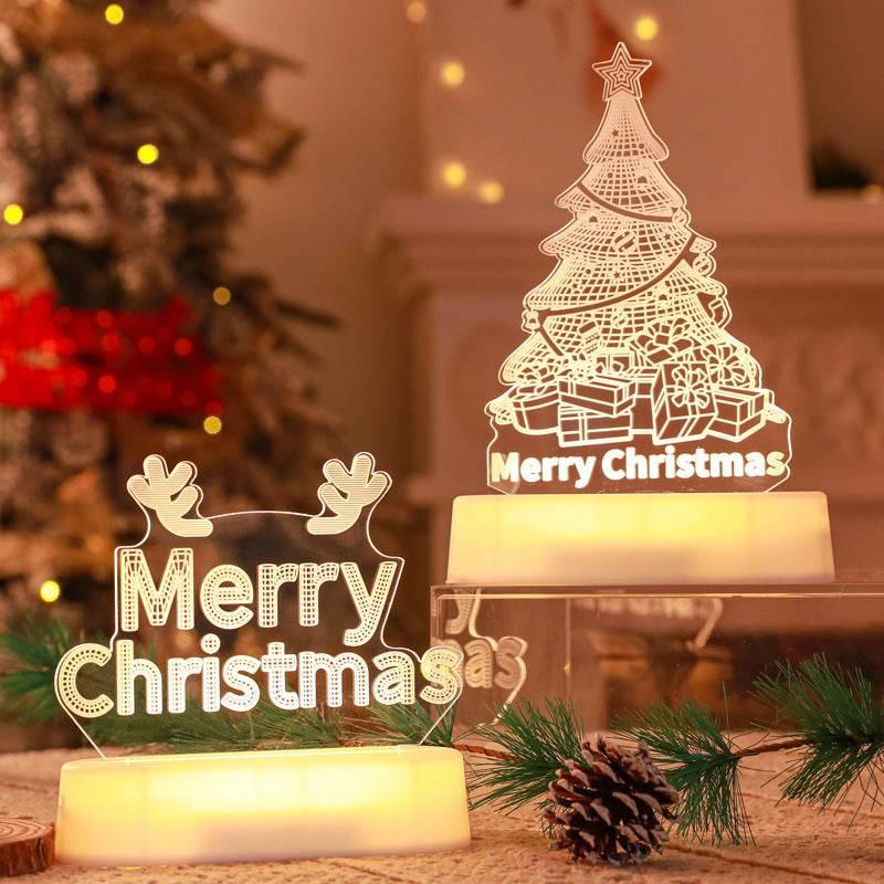 Christmas 3D LED Lamp Acrylic Night Light Kids Gift - ZA-Zola