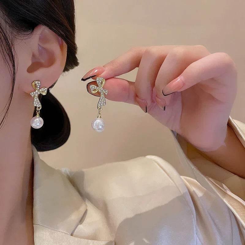 Butterfly Rhinestone Earrings – Fashion Jewelry - ZA-Zola