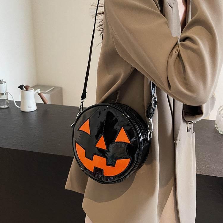 ZA-Zola Halloween Pumpkin Small Round Shoulder Bag - ZA-Zola