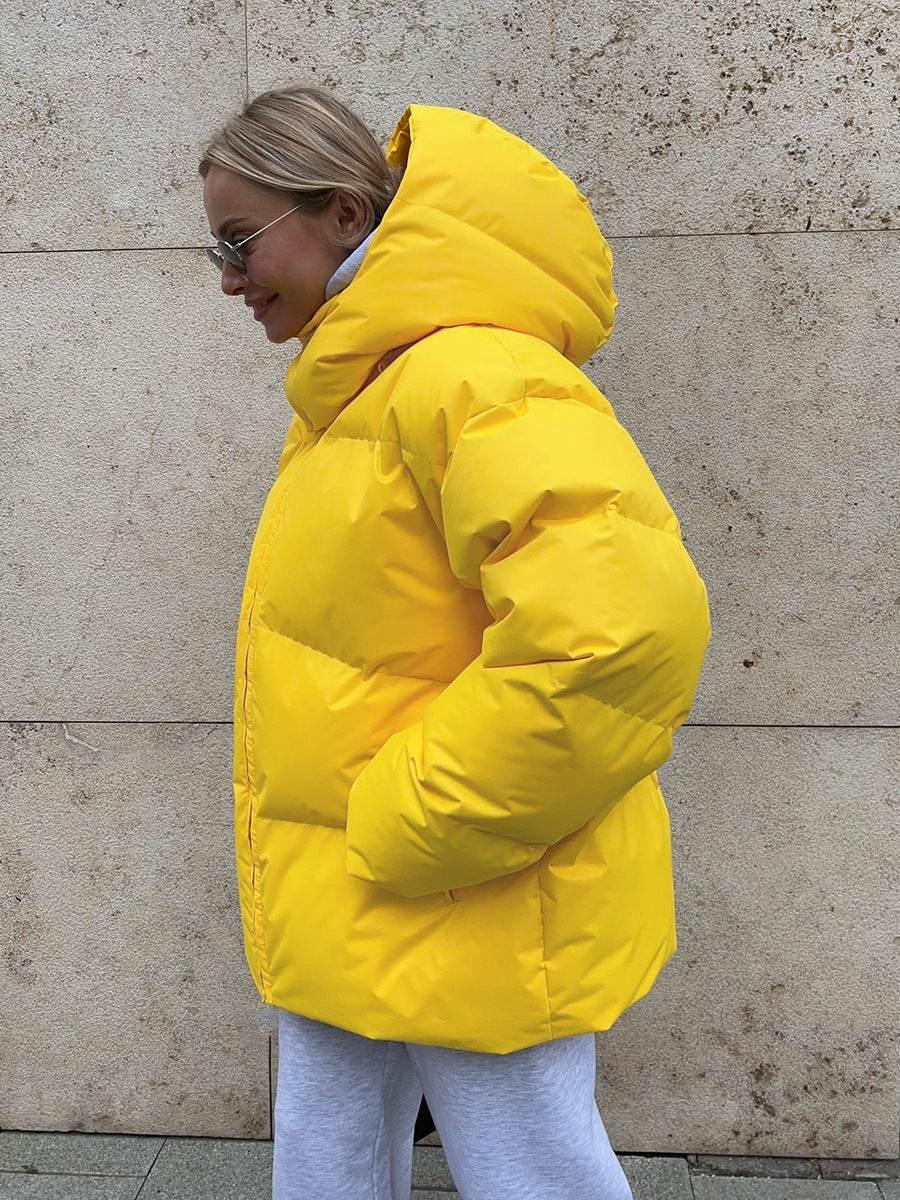 Fashion Cotton Jacket with Removable Hood – Warm Winter Coat - ZA-Zola