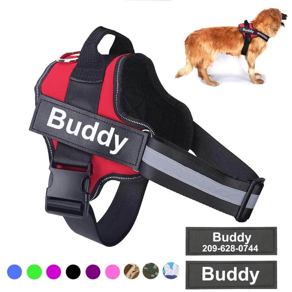 Personalized No-Pull Dog Harness – Reflective & Adjustable - ZA-Zola