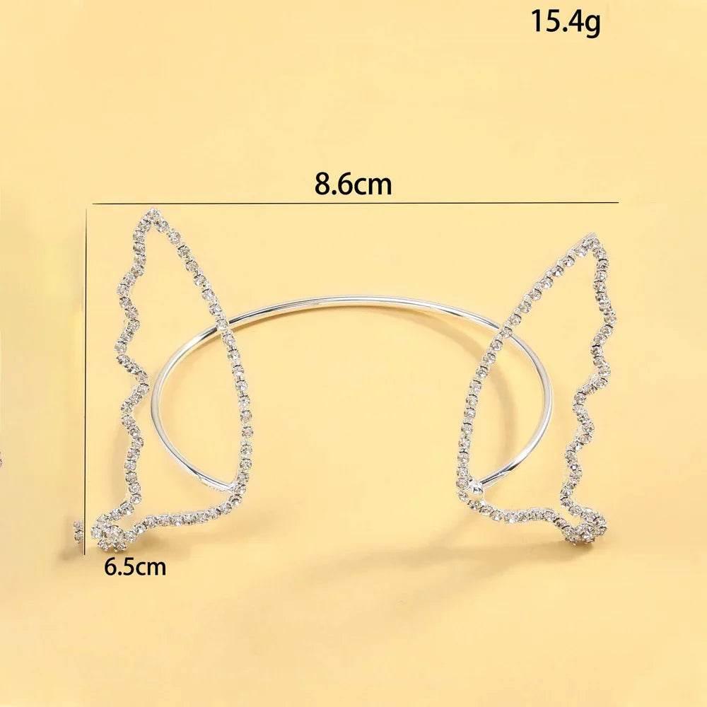 Elegant Butterfly Bracelet – Sparkling Rhinestone Charm - ZA-Zola