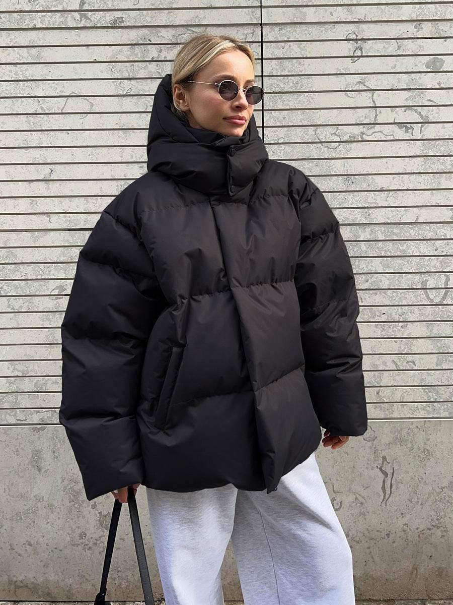 Fashion Cotton Jacket with Removable Hood – Warm Winter Coat - ZA-Zola