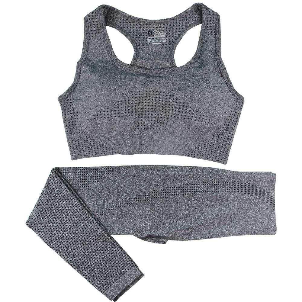 Seamless 2PCS Yoga Set - High Waist & Crop Top - ZA-Zola