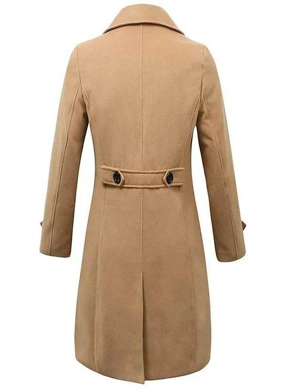 Men's Woolen Double-Breasted Coat - Winter Fashion - ZA-Zola