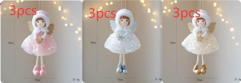 Christmas Angel Girl Pendant Winter Mesh Big Eyes Décor - ZA-Zola