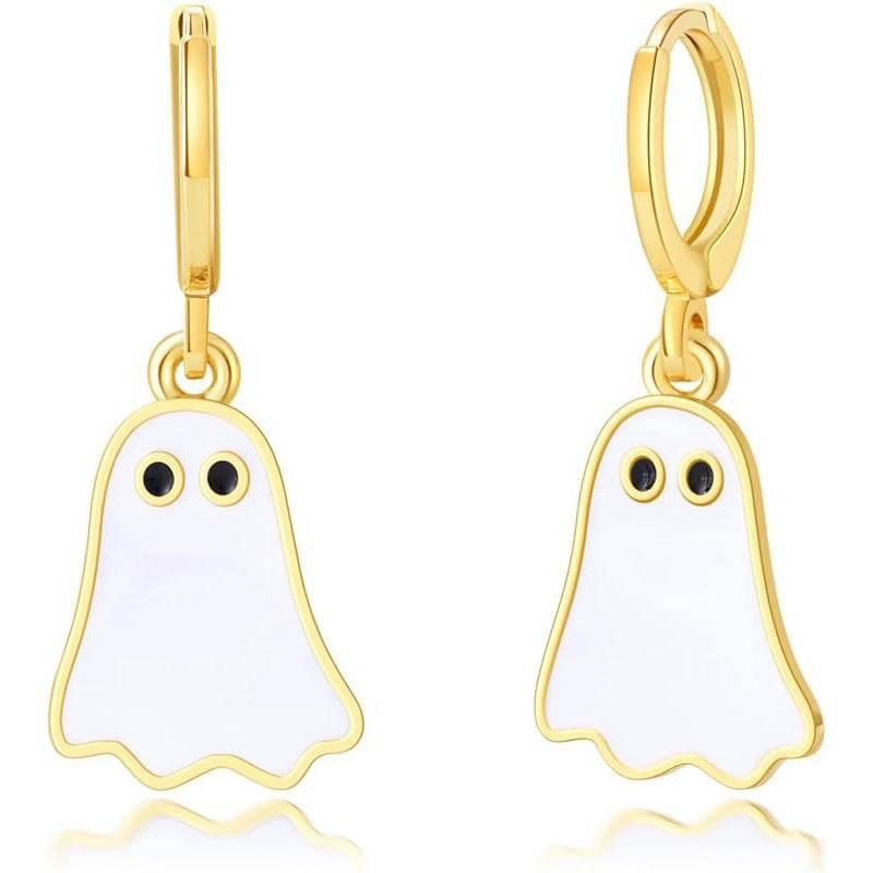 ZA-Zola Halloween Ghost Hoop Earrings Women - ZA-Zola