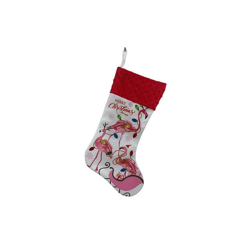 Flamingo Christmas Stockings Holiday Decoration Pendant - ZA-Zola