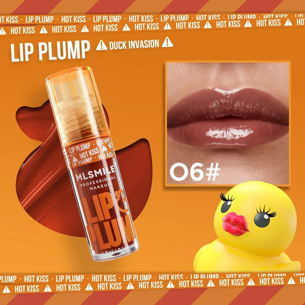 Duck Lip Gloss Mirror Lip Lacquer – Pearlescent Liquid Lipstick - ZA-Zola