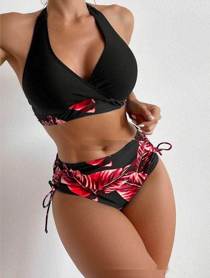 High Waist Halter Bikini – Stylish & Sexy Swimwear - ZA-Zola