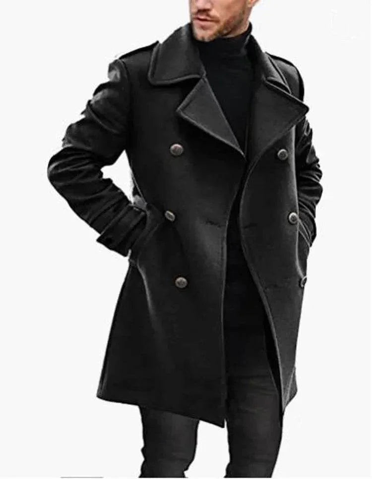 Woolen Men's Winter Coat | Warm Padded Jacket for Youth - ZA-Zola