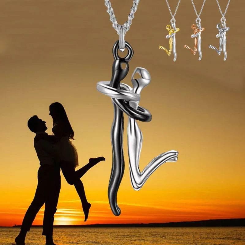 18K Love Hug Necklace – Perfect Couple's Gift - ZA-Zola