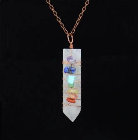 Moon Hexagonal Column Pendant Necklace – Women - ZA-Zola