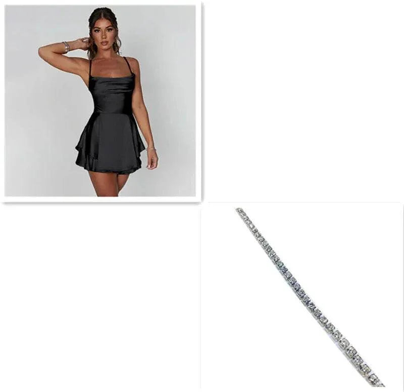Sexy Suspender Skirt for Women - A-Line Backless Dress - ZA-Zola