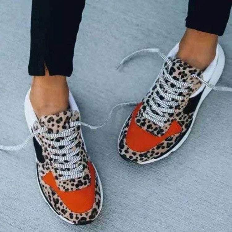 Leopard Print Casual Sneakers | Warm & Lightweight - ZA-Zola