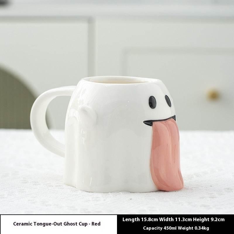 ZA-Zola Little Ghost 3D Ceramic Coffee Cup - ZA-Zola