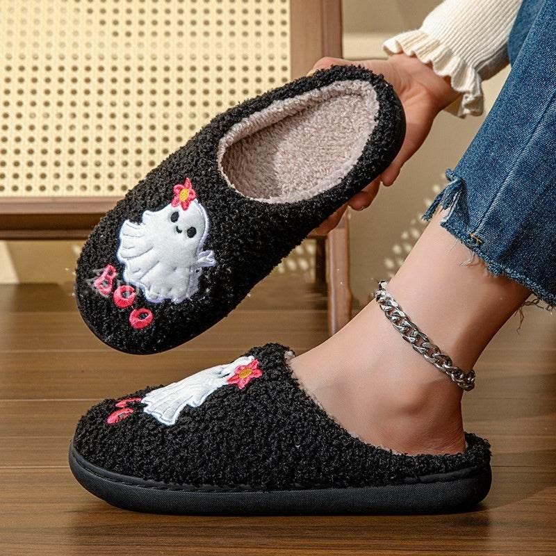 Halloween Ghost Slippers | ZA-Zola Home Shoes - ZA-Zola